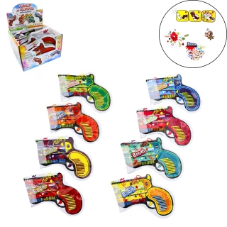 PISTOL AUTOBLOWING CONFETTI 14X15.5CM 8 ASSORTED COLORS