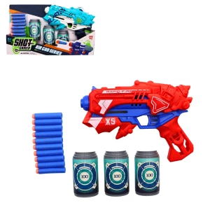 ARME PISTOLET FLECHES MOUSSE 24CM CAN