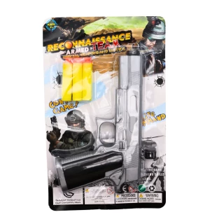 ARME PISTOLET FLECHES MOUSSE 19CM