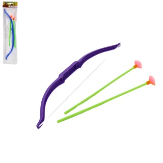 ARC INDIEN 32CM + 2 FLECHES 2 COULEURS ASSORTIES