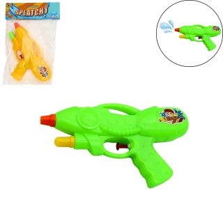 PISTOLET A EAU DOUBLE JET 23CM 2 COULEURS ASSORTIES