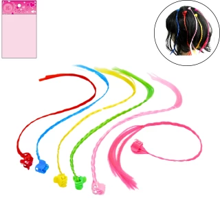 SCHOENHEIT SET HAARSPANGEN MIT ZOEPFE 6 FARBEN SORT.