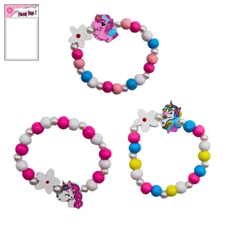 SCHMUCK ARMBAND EINHORN 6CM 3 ASSORTMENT