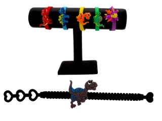 BRACCCIALE DINOSAURO 7CM 6 MODELLI ASSORTITI