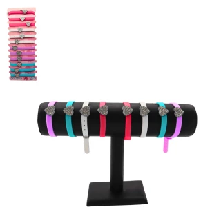 BRACELET SILICONE 4 ASSORTED COLORS