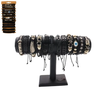 SCHMUCK ARMBAND LEDER 12 SORTIMENT