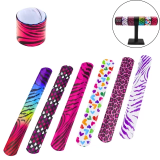 SCHMUCK SCHNAPPARMBAND DEKOR 22X3CM 6 SORTIMENT