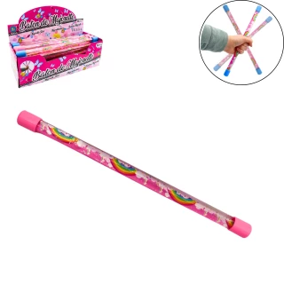 BASTONE DA MAJORETTE UNICORNO 31CM 2 COLORI ASSORTITI