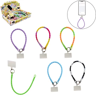 BIJOU TELEPHONE SILICONE 31CM 6 COULEURS ASSORTIES