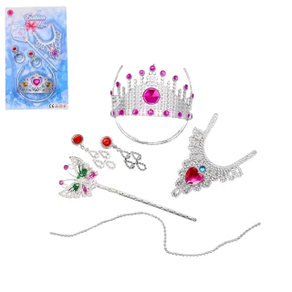 SET DA PRINCIPESSA 5 PEZZI 7X12CM 2 MODELLI ASSORTITI