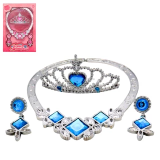 SCHMUCKSET PRINZESS 4 STUECK 2 FARBEN SORT.