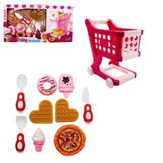 KUECHENSET SNACK MIT WAGEN 11 TEILE 14X9.5CM