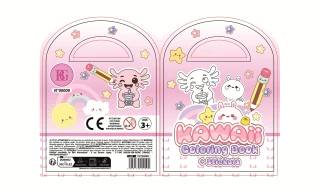 COLORING BOOK KAWAII 9.5X16CM 16 PAGES