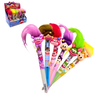 KUGELSCHREIBER HUMORISTISCH MIT HAARE 6 SORTIMENT