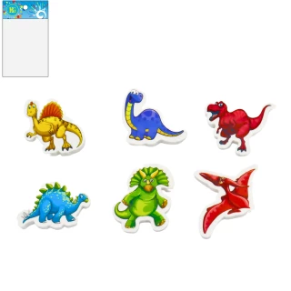 GOMME DINOSAURE 5CM 6 MODELES ASSORTIS