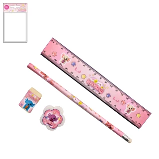 SCHREIBSET KAWAII 19CM 4 TEILE