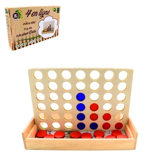 GIOCO 4 LINEA IN LEGNO 17X23X14CM