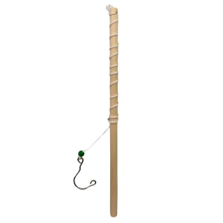 CANNA DA PESCA IN LEGNO CON AMO METALLO 34CM