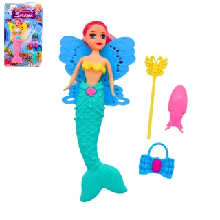 BAMBOLA SIRENA 20CM 3 COLORI ASSORTITI