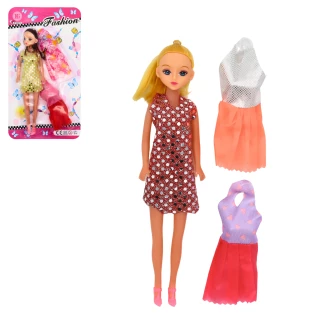 BAMBOLA 27CM CON ABITI 2 MODELLI ASSORTITI