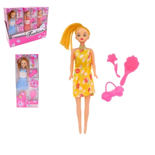 BAMBOLA 28CM + ACCESSORI 4 MODELLI ASSORTITI