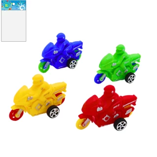 MOTO 7CM CON PILOTA 4 COLORI ASSORTITI 