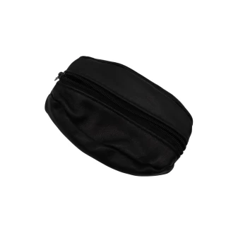BORSA IN PELLE DOPPIA ZIP 11X5.5 CM