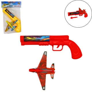 FLUGZEUG 9.5CM MIT PISTOLE 22CM