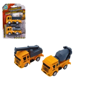 LKW BAUFAHRZEUGE RUECKAUFZUG 8CM 2 SORTIMENT