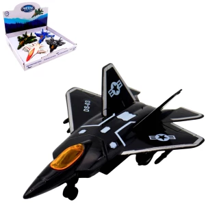 AEREO DA COMBATTIMENTO RETROFRIZIONE 16CM IN METALLO 4 MODELLI ASSORTITI
