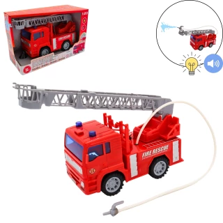 CAMION DEI POMPIERI SUONO E LUCE 20CM CON BATTERIE