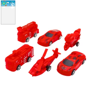 AUTO FEUERWEHR RUECKAUFZUG 9CM 6 SORTIMENT