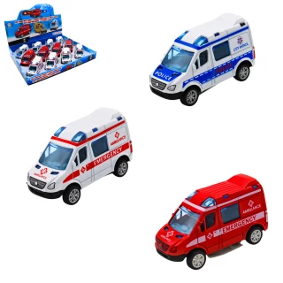 VEHICULE AMBULANCE/POLICE/POMPIER RETROCTRICTION 9CM