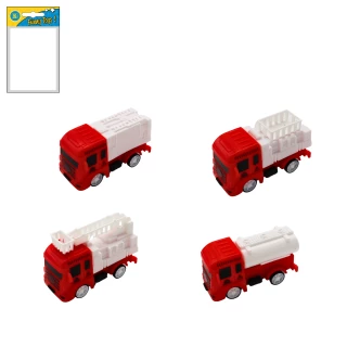 CAMION DEI POMPIERI FRIZIONE 8CM 4 MODELLI ASSORTITI