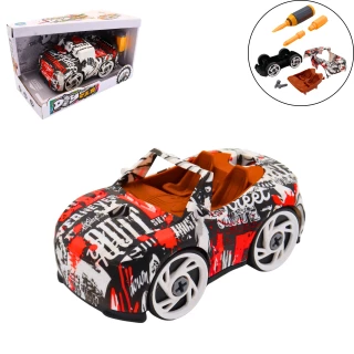 AUTO CONVERTIBILE 15CM CON STRUMENTI 3 MODELLI ASSORTITI