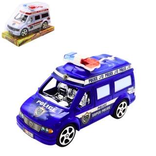 VEICOLO DI EMERGENZA POMPIERI/POLIZIA/AMBULANZA 19CM FRIZIONE 