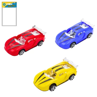 RACING CAR PULLBACK 10CM 3 ASSORTED COLORS