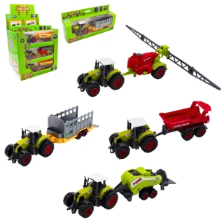 TRAKTOR 21.5CM METALL 4 SORTIMENT