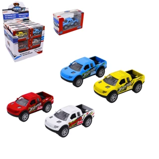 PICK-UP RETROFRICTION 9CM EN METAL 4 COULEURS ASSORTIES