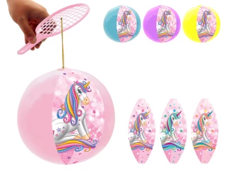 RACKET BALL UNICORNO 22CM 4 COLORI ASSORTITI