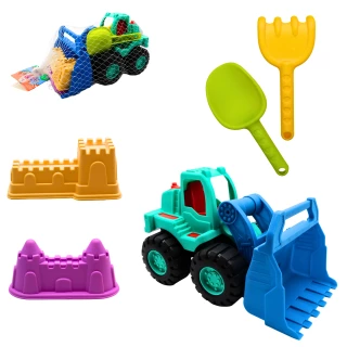 TRACTEUR DE PLAGE 29CM 5 PIECES