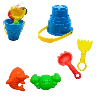 SEAU DE PLAGE 12CM 5 PIECES