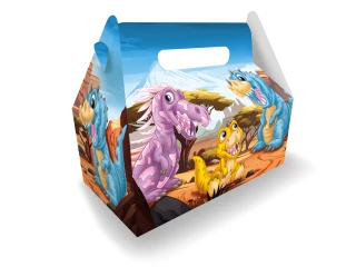 MENU PER BAMBINI SCATOLA DINOSAURO 23X23X12CM