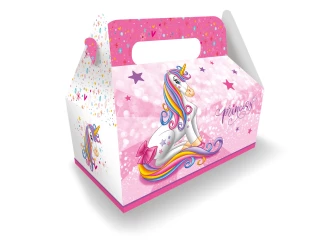 MENU PER BAMBINI SCATOLA UNICORNO 23X23X12CM