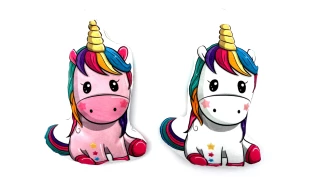 PELUCHE LICORNE 18CM 2 COULEURS ASSORTIES