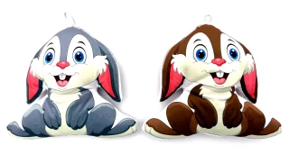 PLUSH RABBIT 21CM 2 ASSORTED COLORS