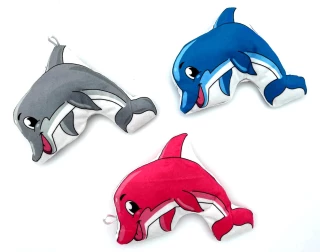PELUCHE DAUPHIN 24CM 3 COULEURS ASSORTIES