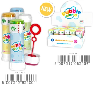 BULLES DE SAVON 60ML 11.5CM 4 MODELES ASSORTIS