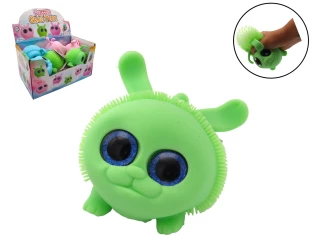 PUFFER GROS YEUX 10CM AVEC PILES 3 COULEURS ASSORTIES